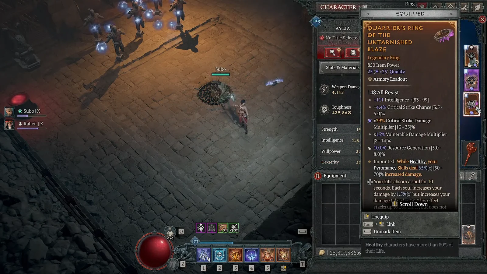Affix & Stat Priorities