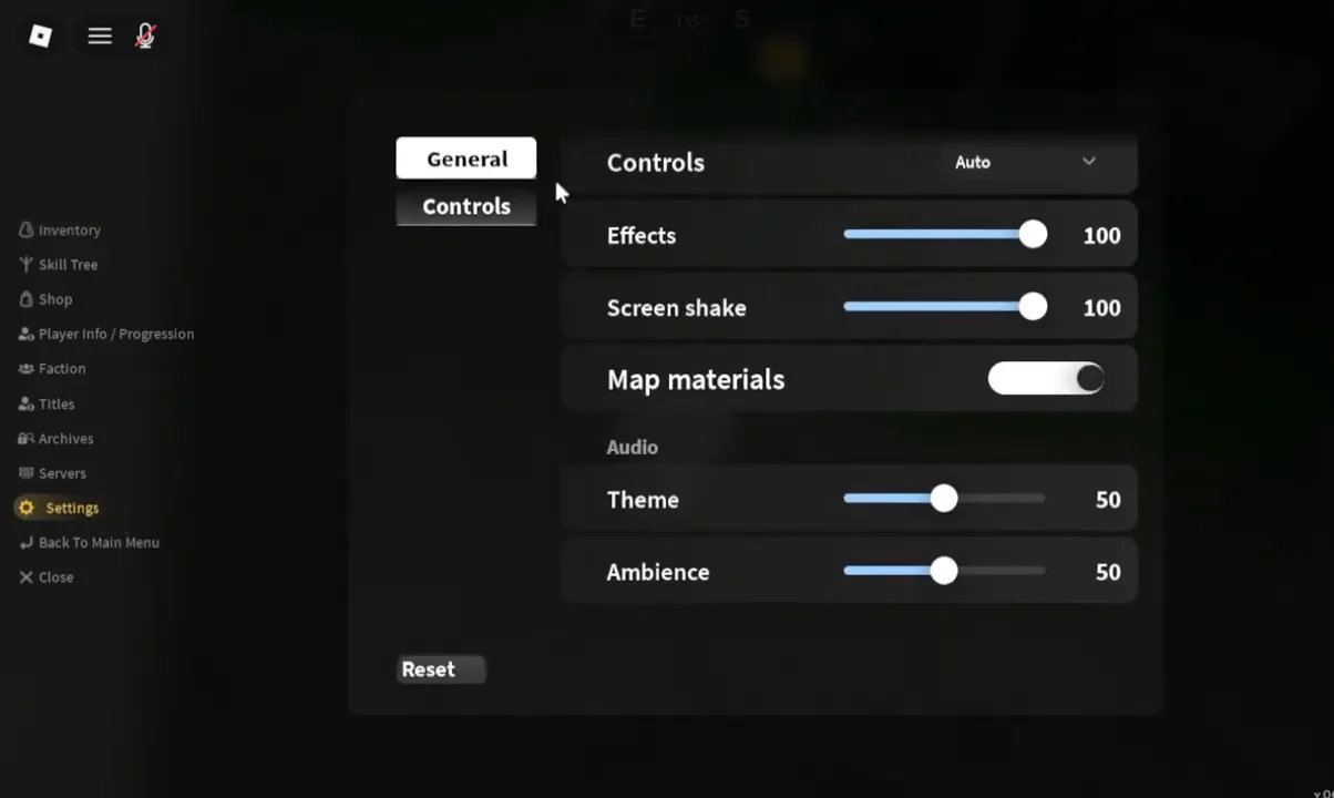 Opening Menu