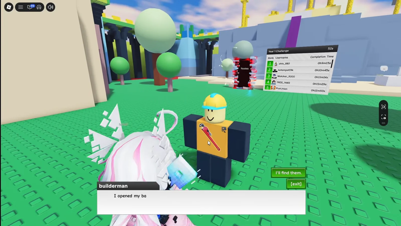Talking to Builderman