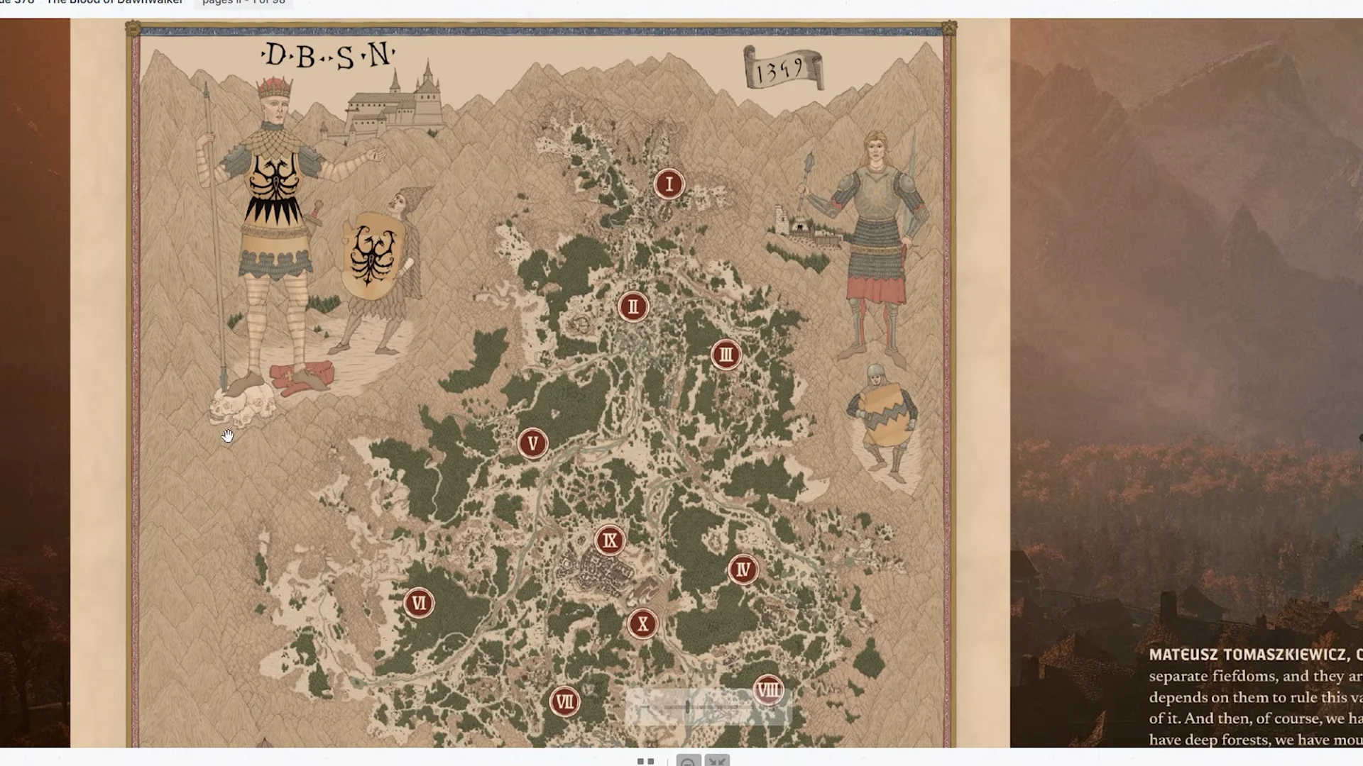 Map reveal and fiefdoms