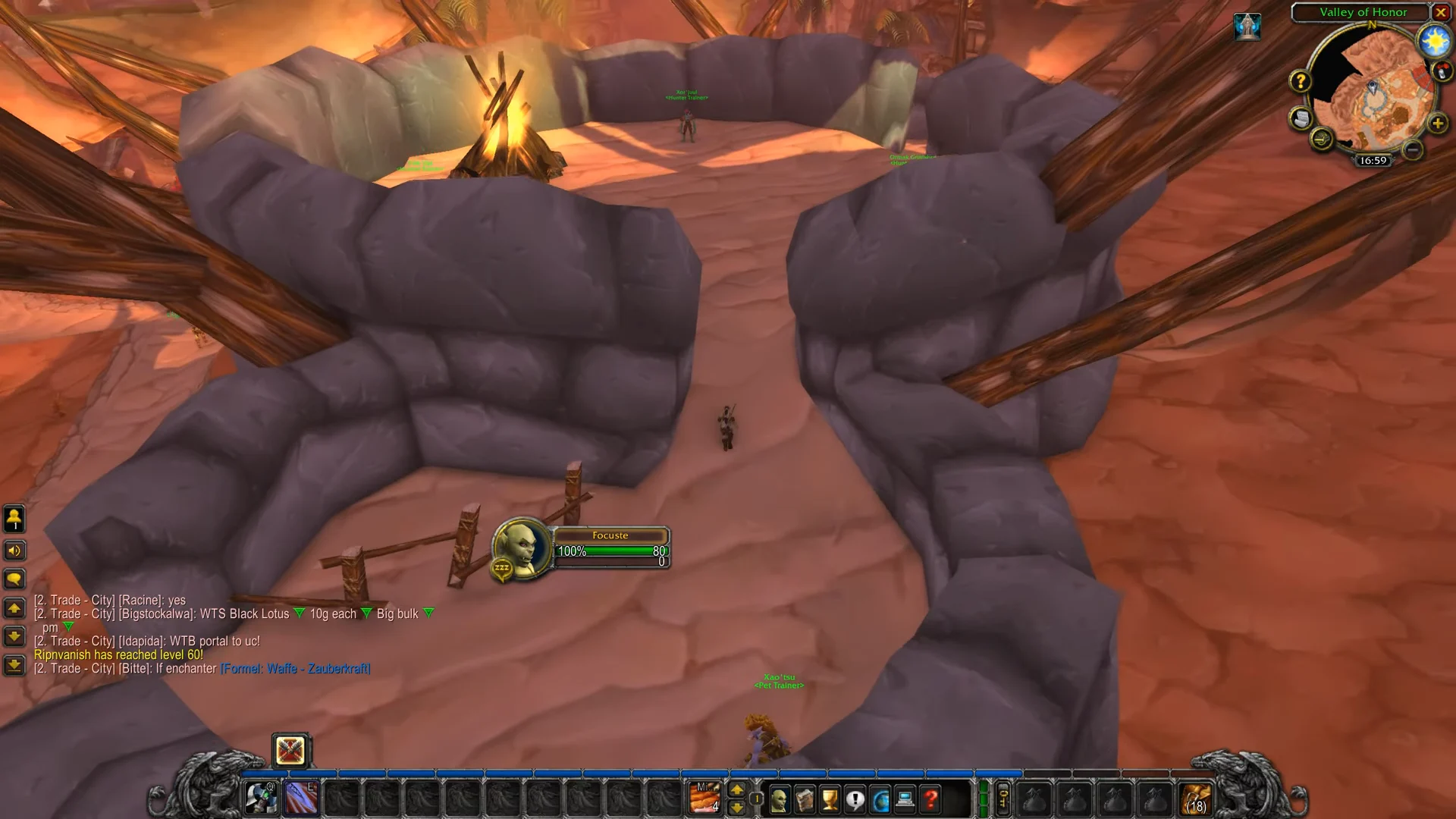 Entering the Hunter enclosure