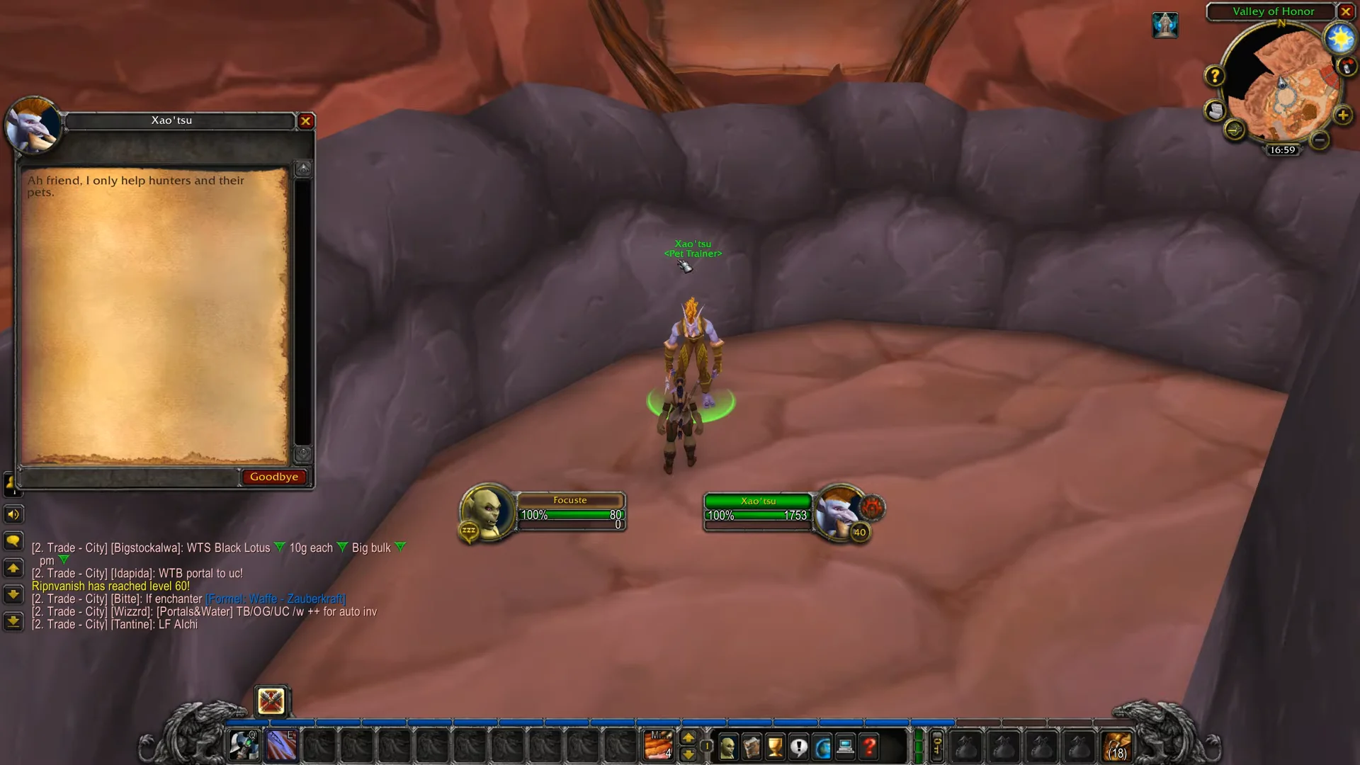 Interacting with Xao'tsu