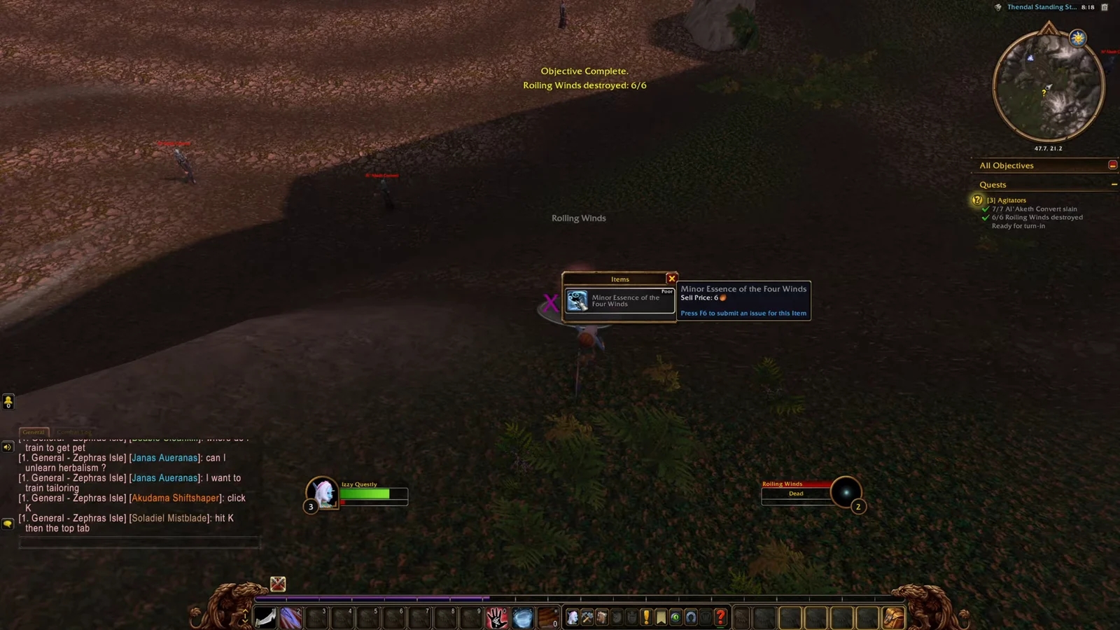 Turning in Quest