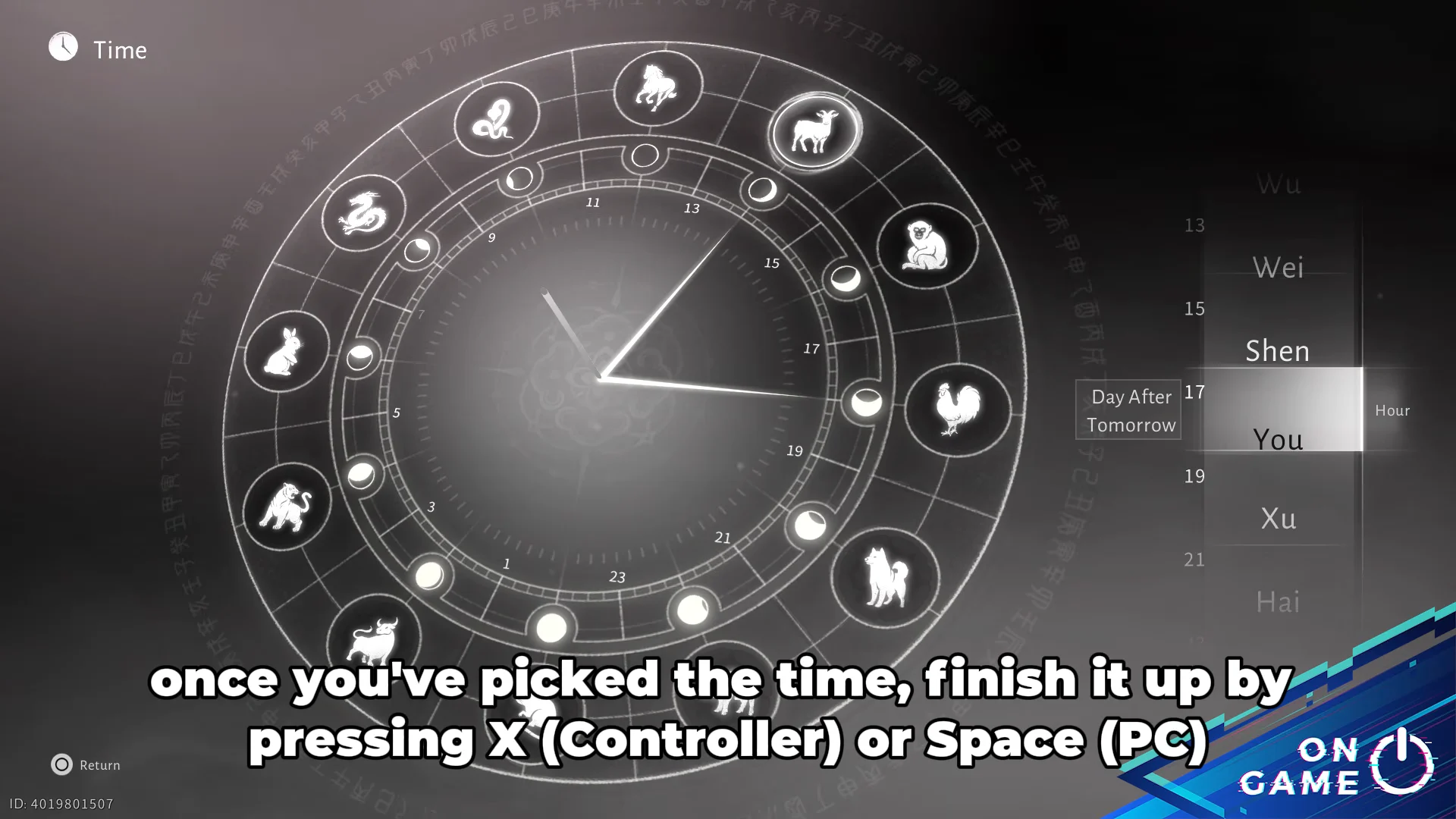 Adjusting the Time Wheel