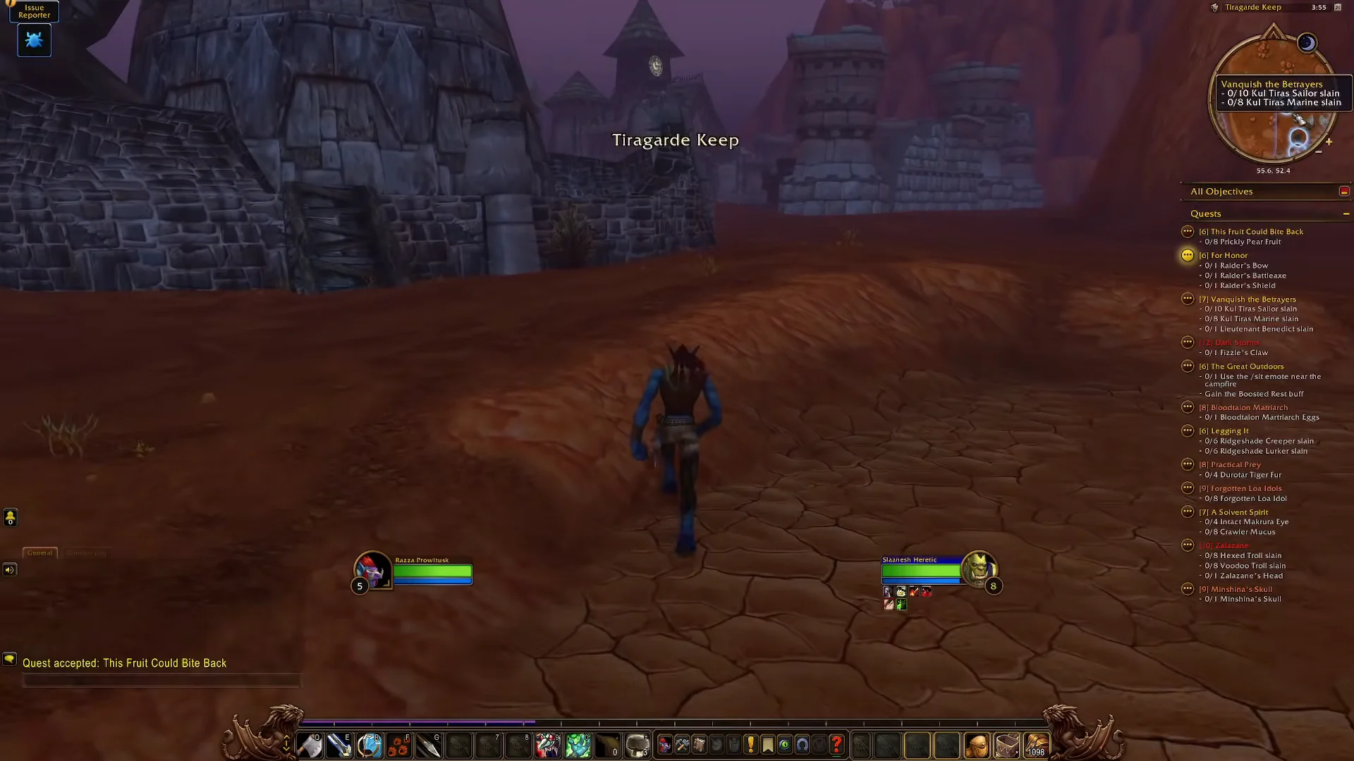Approaching Tiragarde Keep