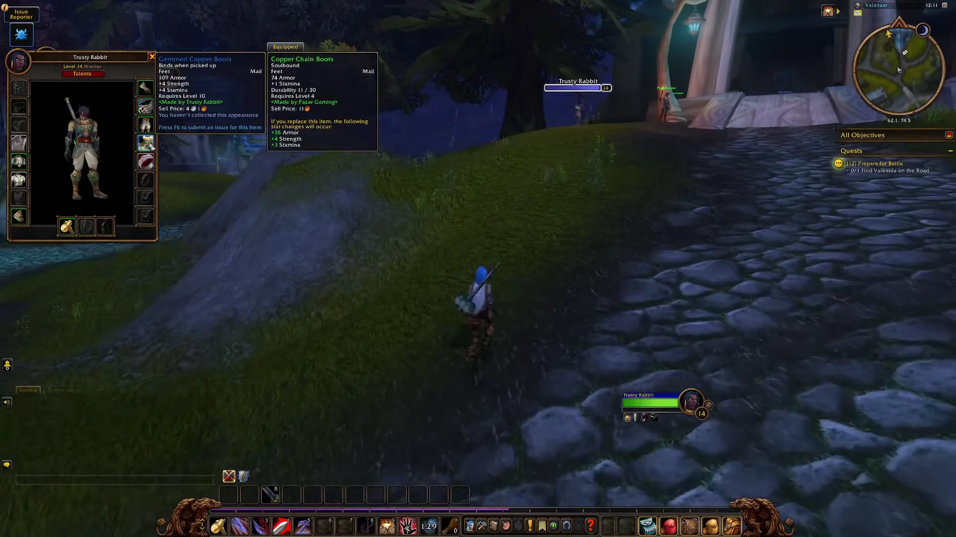 Inspecting another player