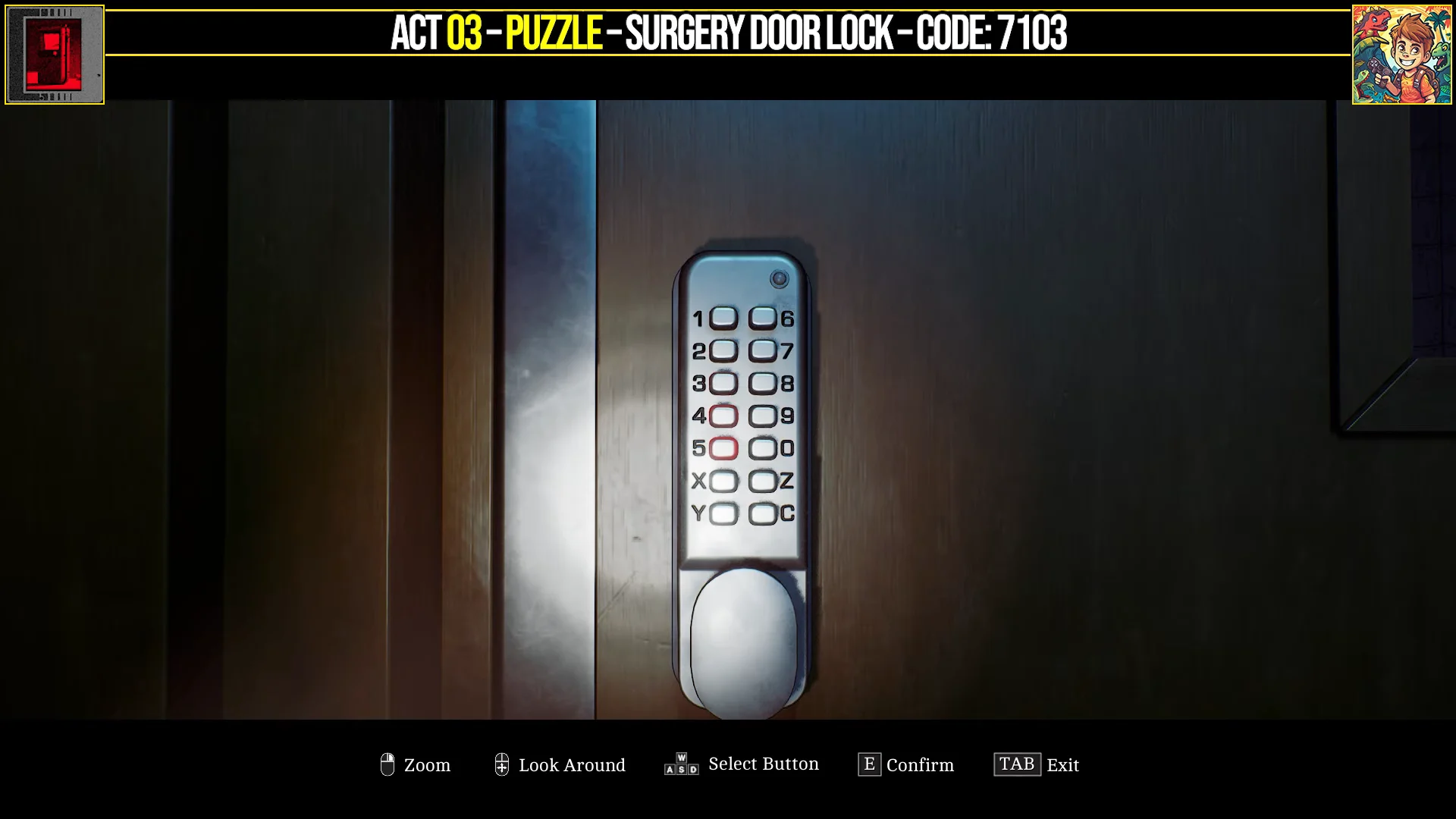 Elevator Area Door Code