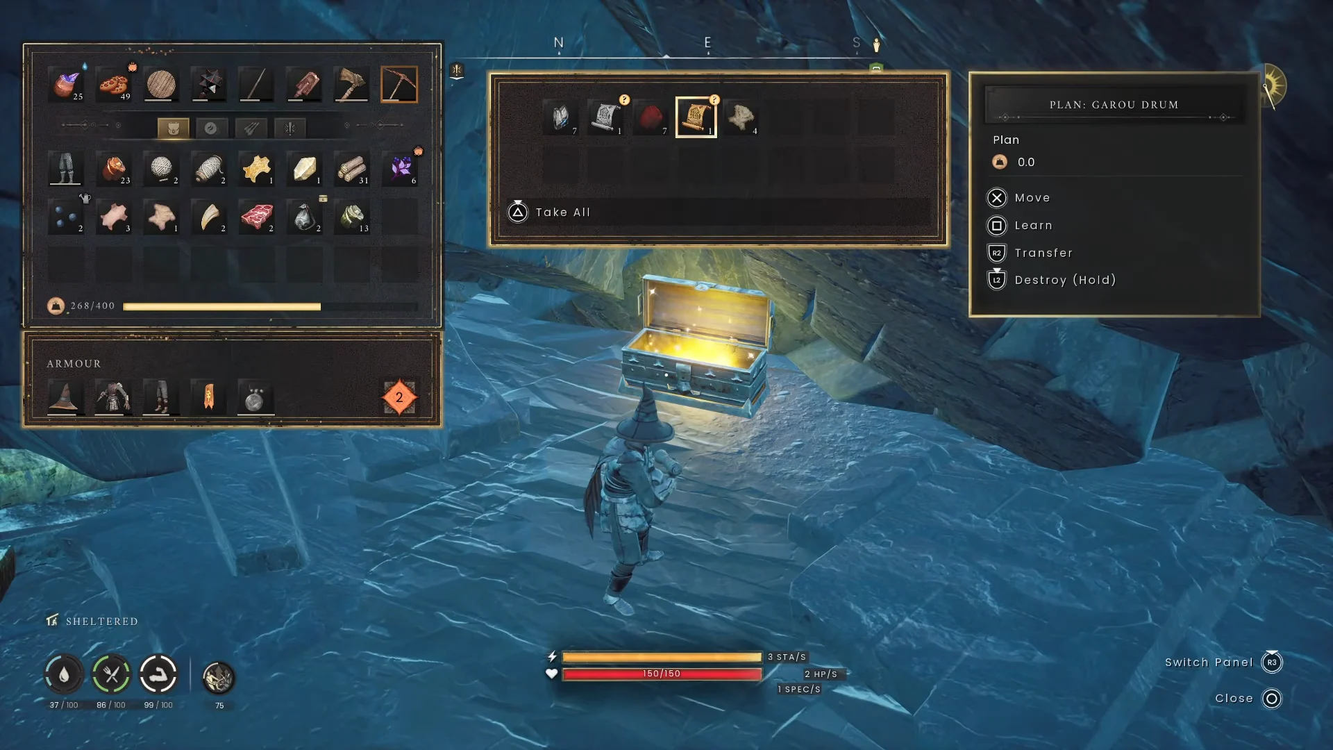 Looting Frost Cavern Chest