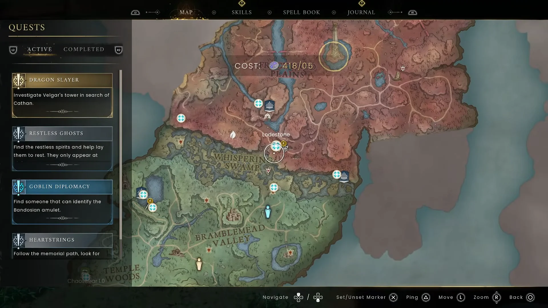 Checking Map & Fast Travel