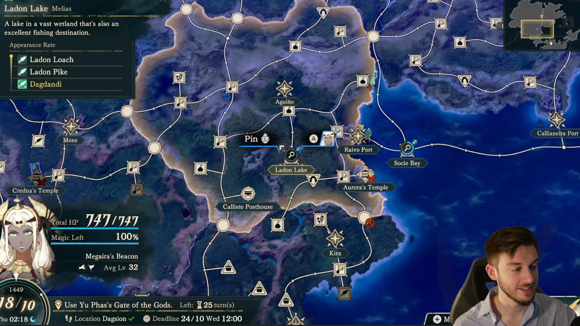 Searching Ladon Lake & Moving Between Points