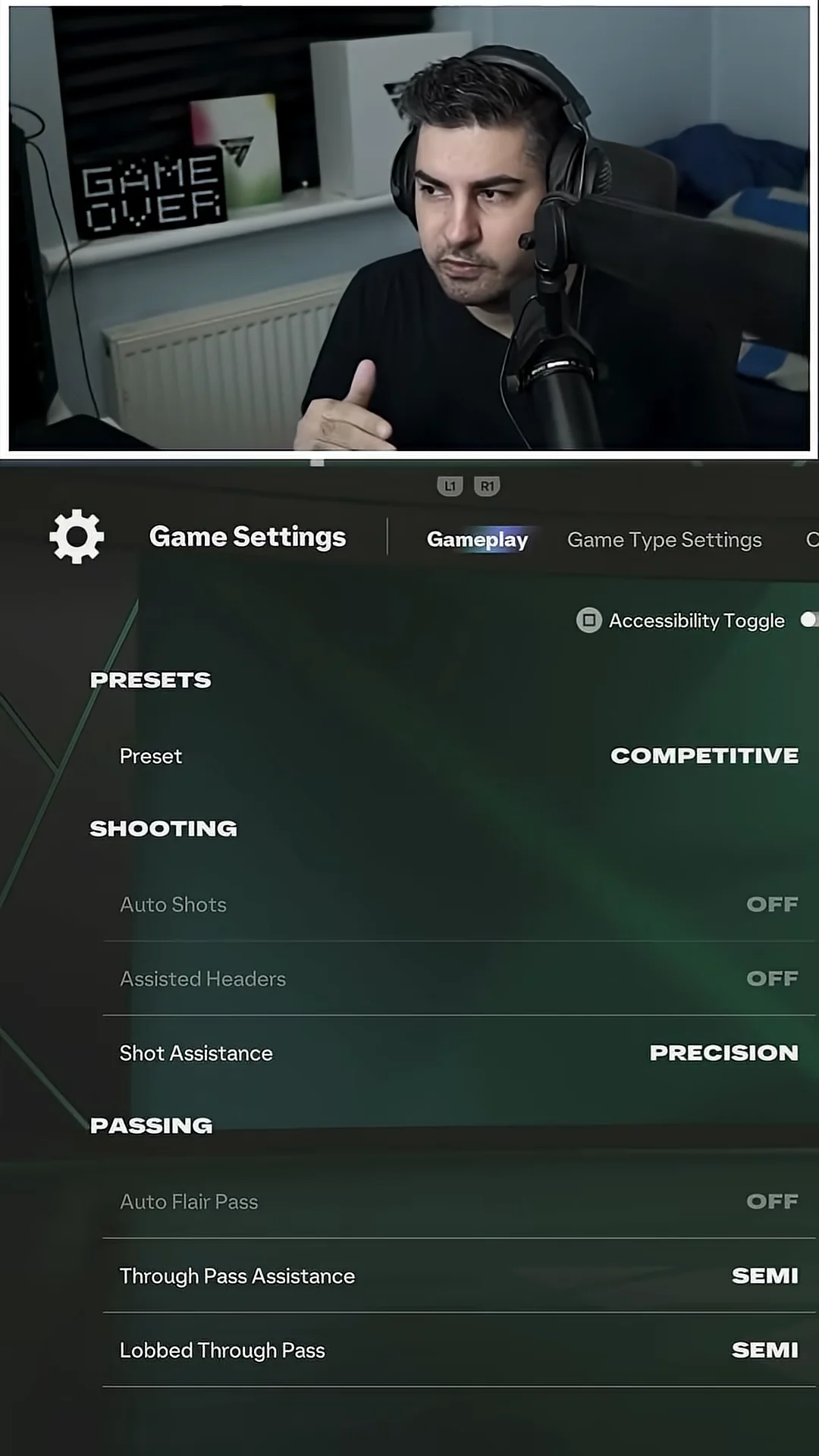 Accessing Game Settings