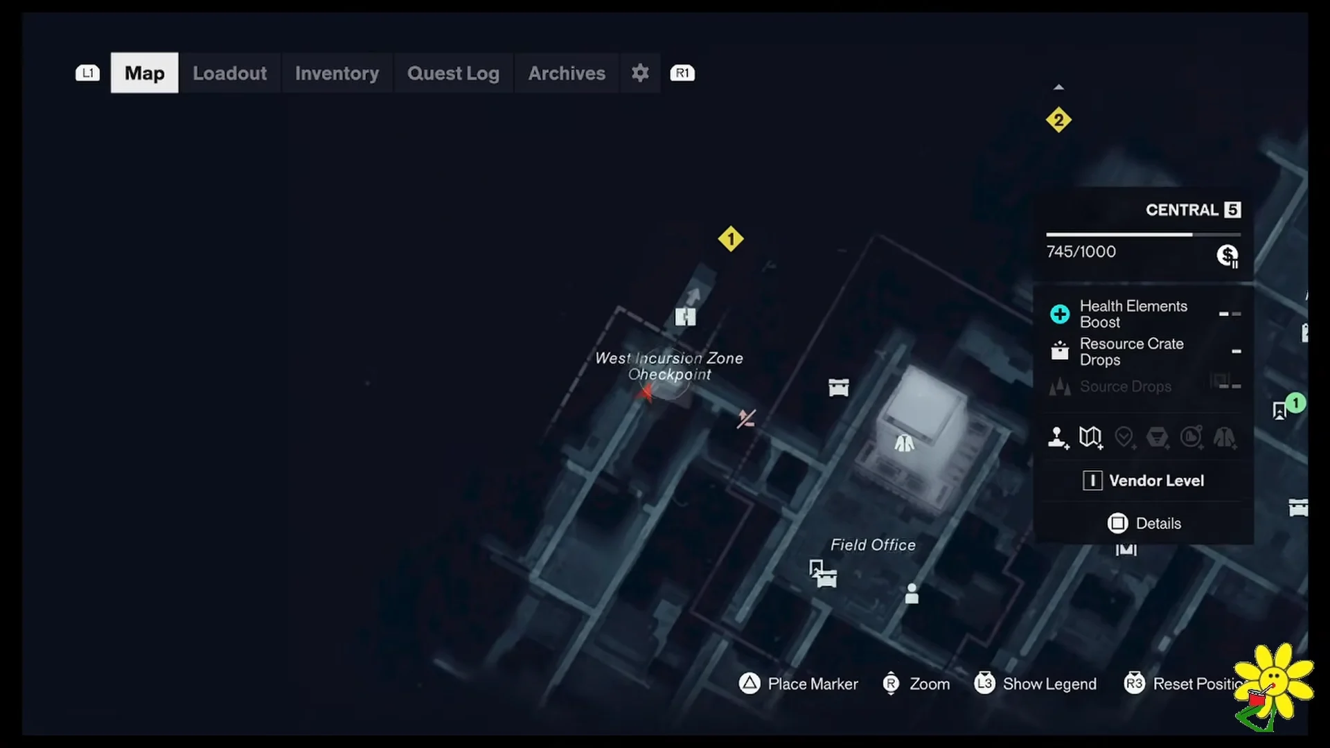 Checkpoint location on Map