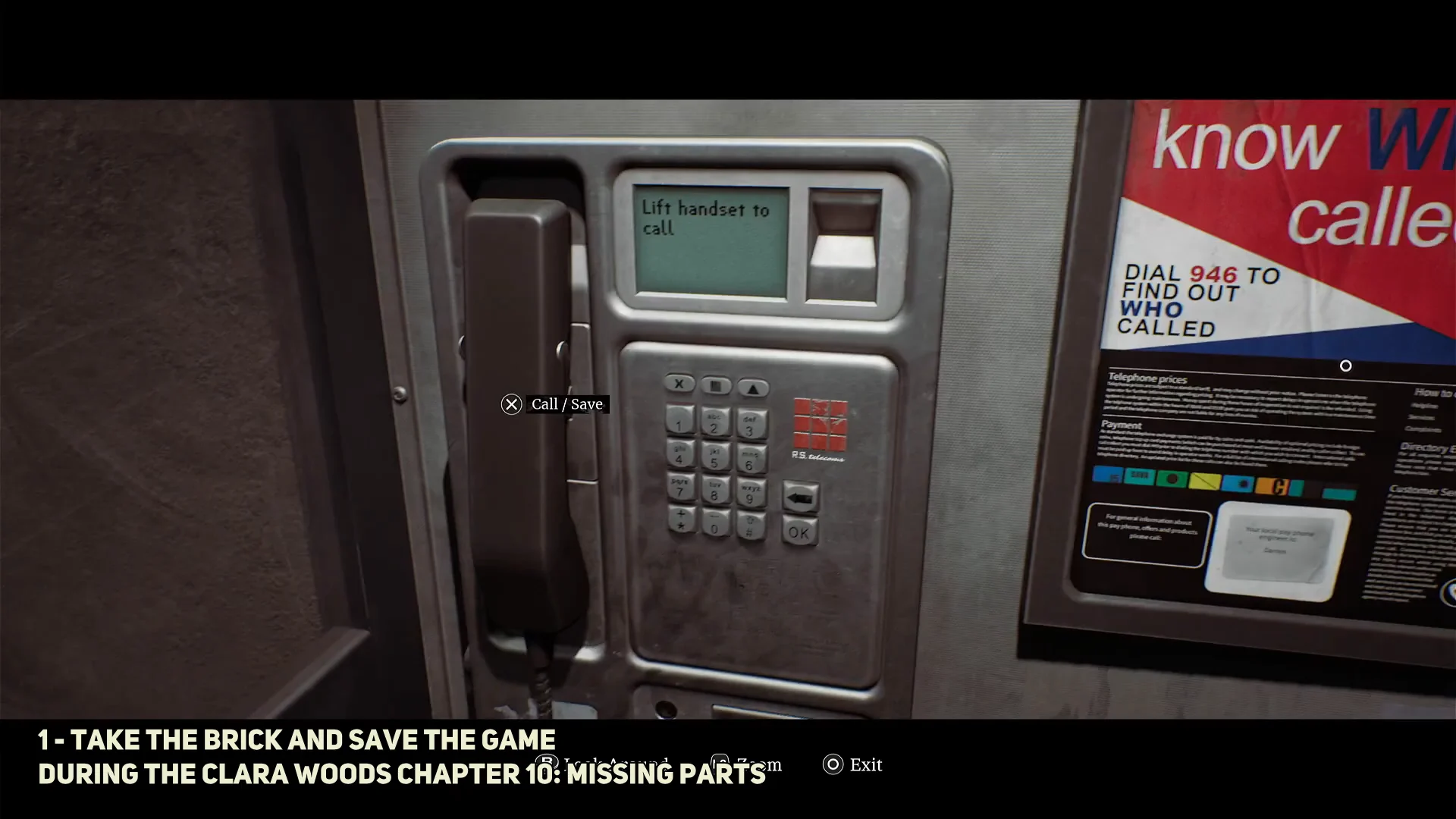 Returning to telephone booth