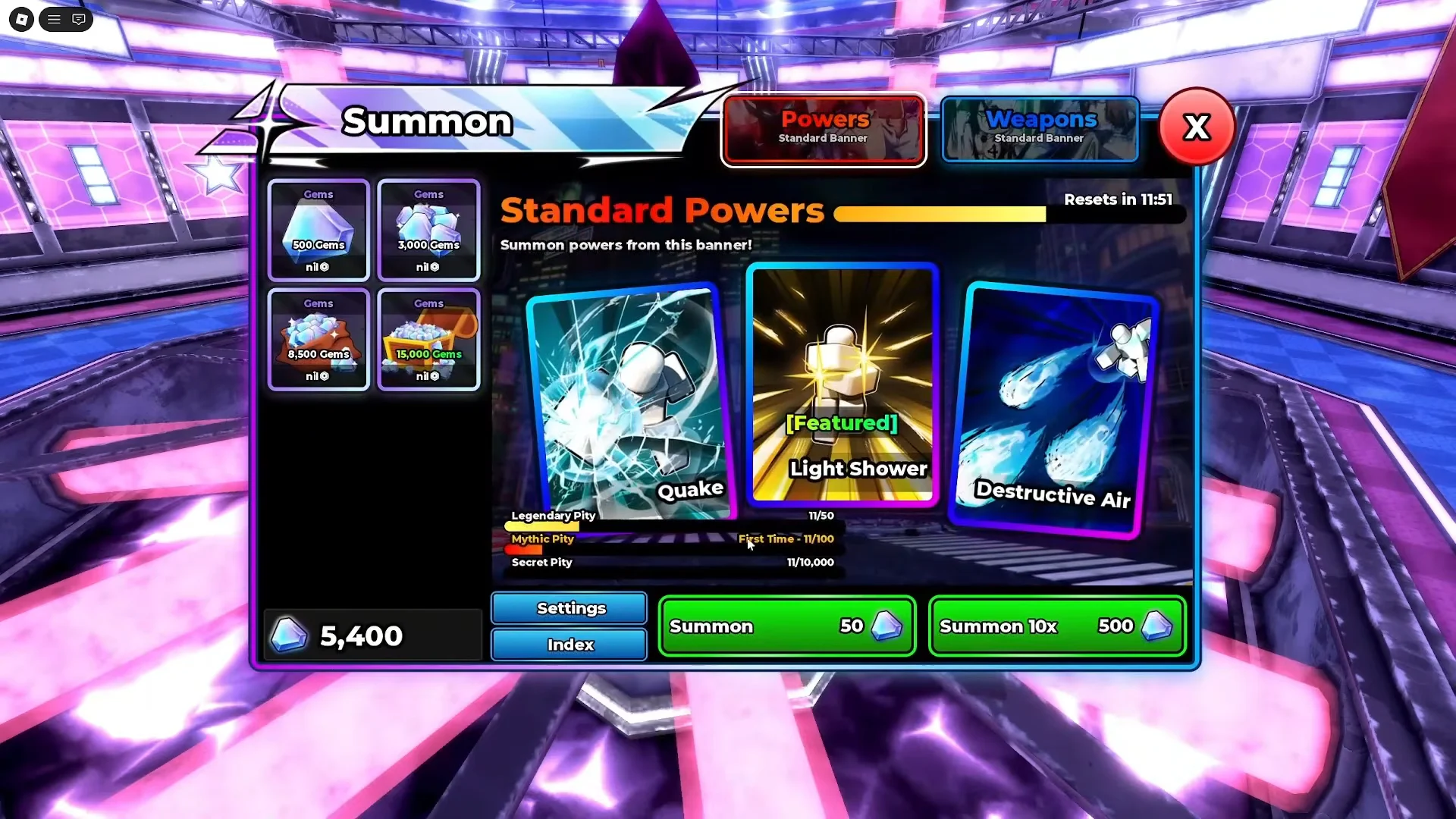 Summoning Powers Banner