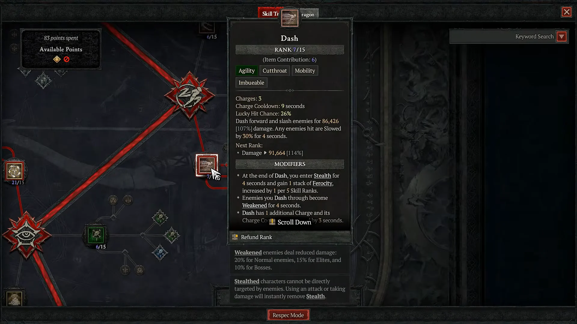 Skill Tree: Core and Agility