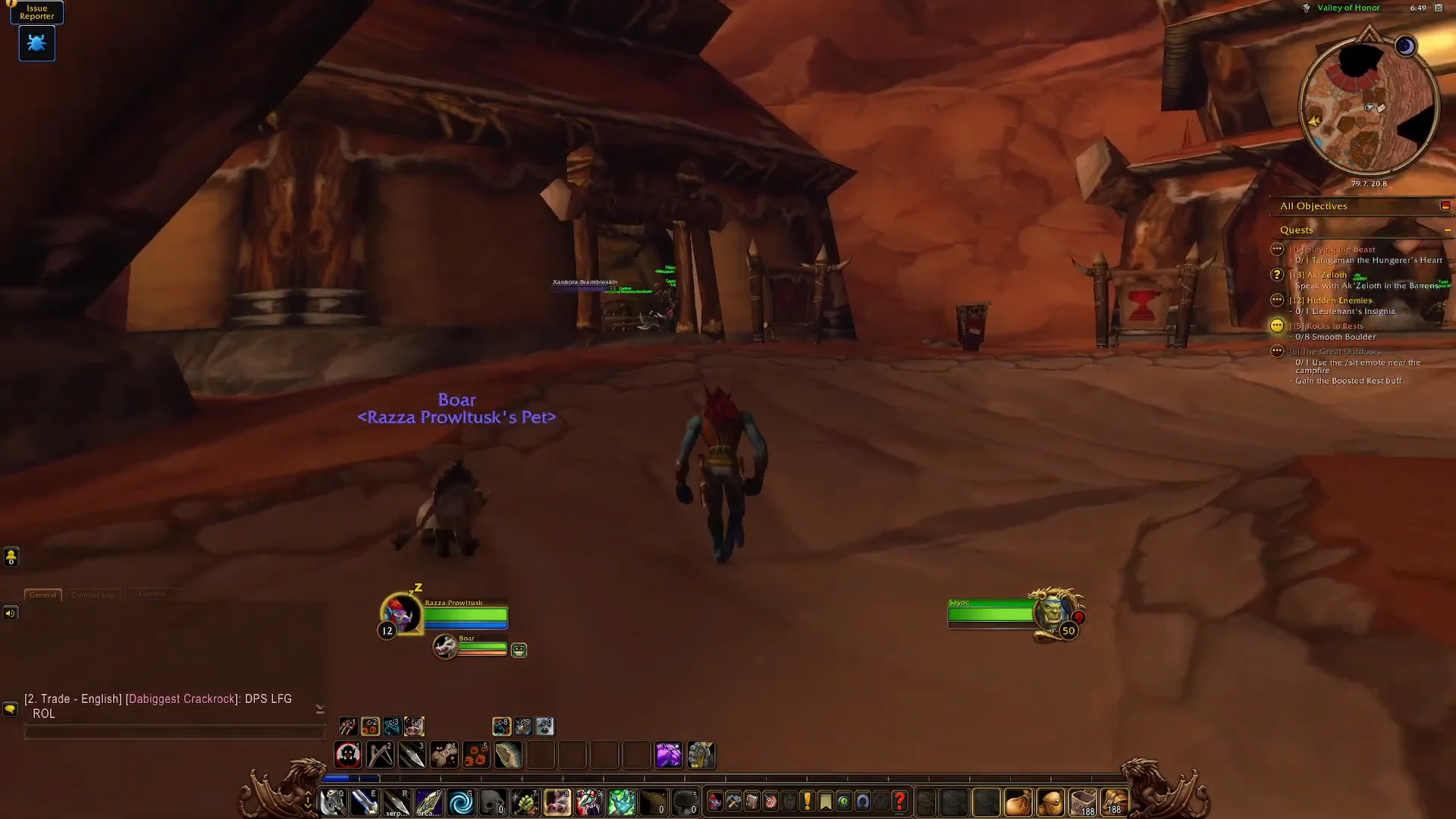 Heading to the Weapon Master building