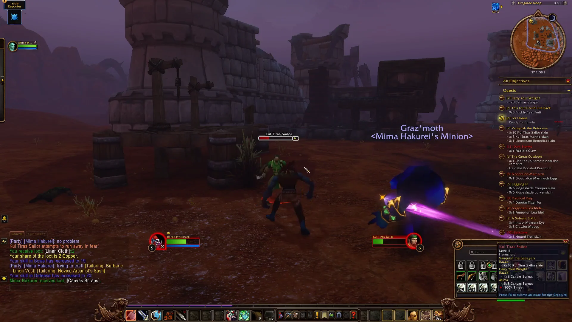 Engaging Kul Tiras Sailors