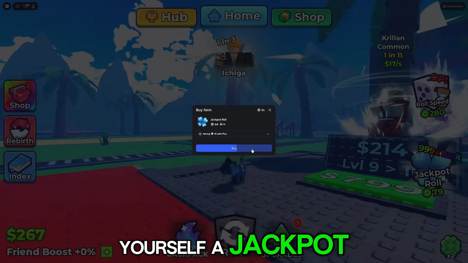 Jackpot Spin and Inventory