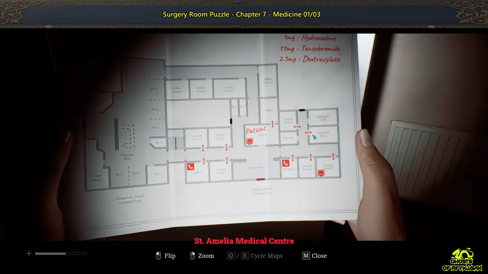 Finding Medicine 1 Note & Map