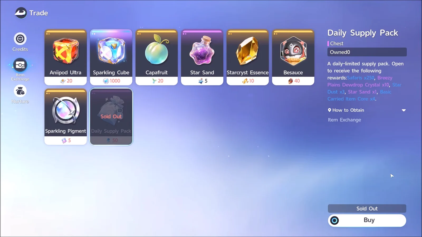 Trade Store Daily Supply Pack
