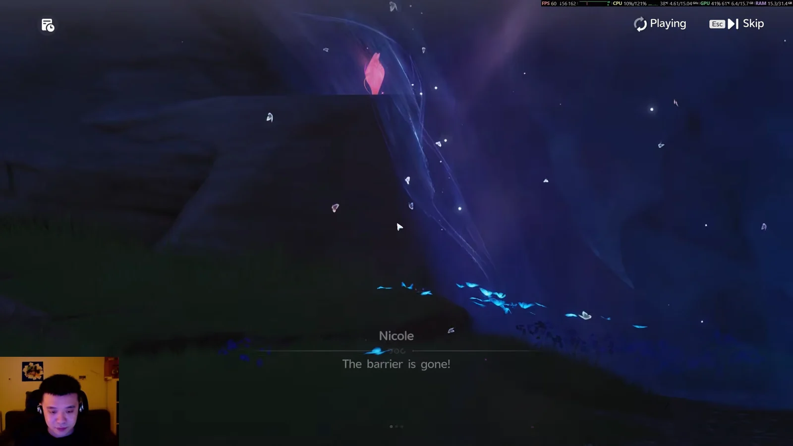 Cutscene: Dispelling the Barrier