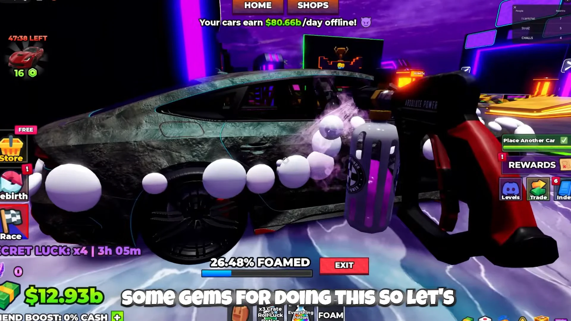 Car Wash Minigame (Foaming)