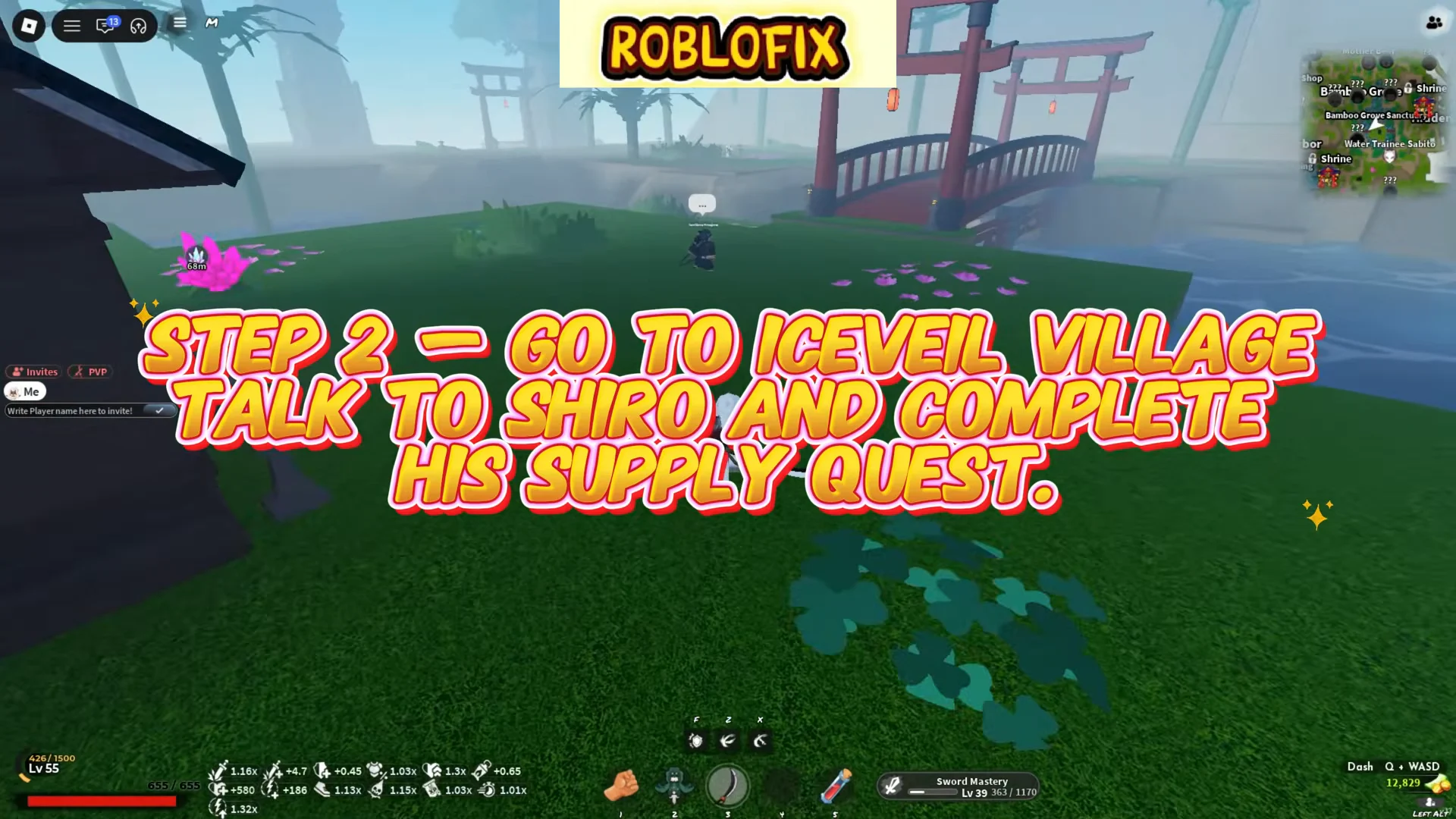 Step 2: Complete Shiro's Quest