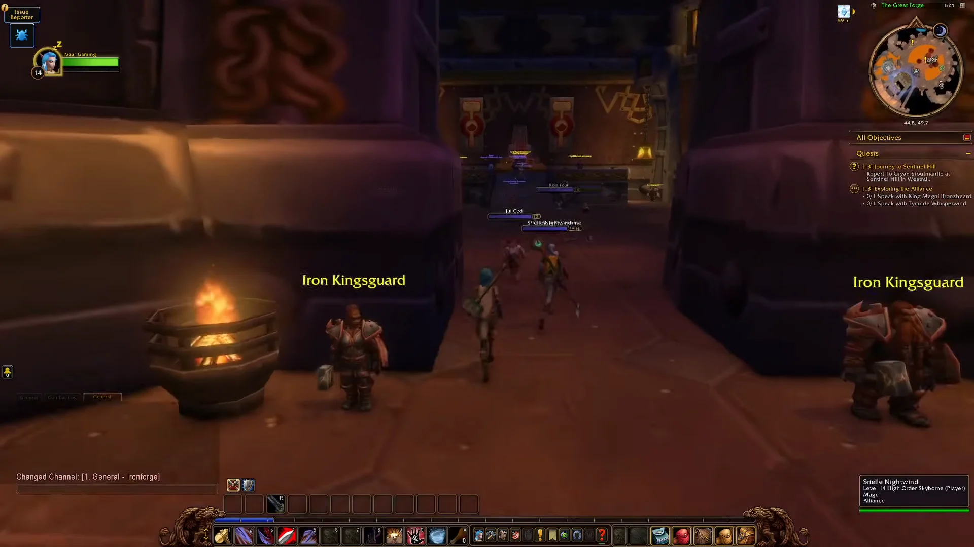Running through Ironforge to The High Seat