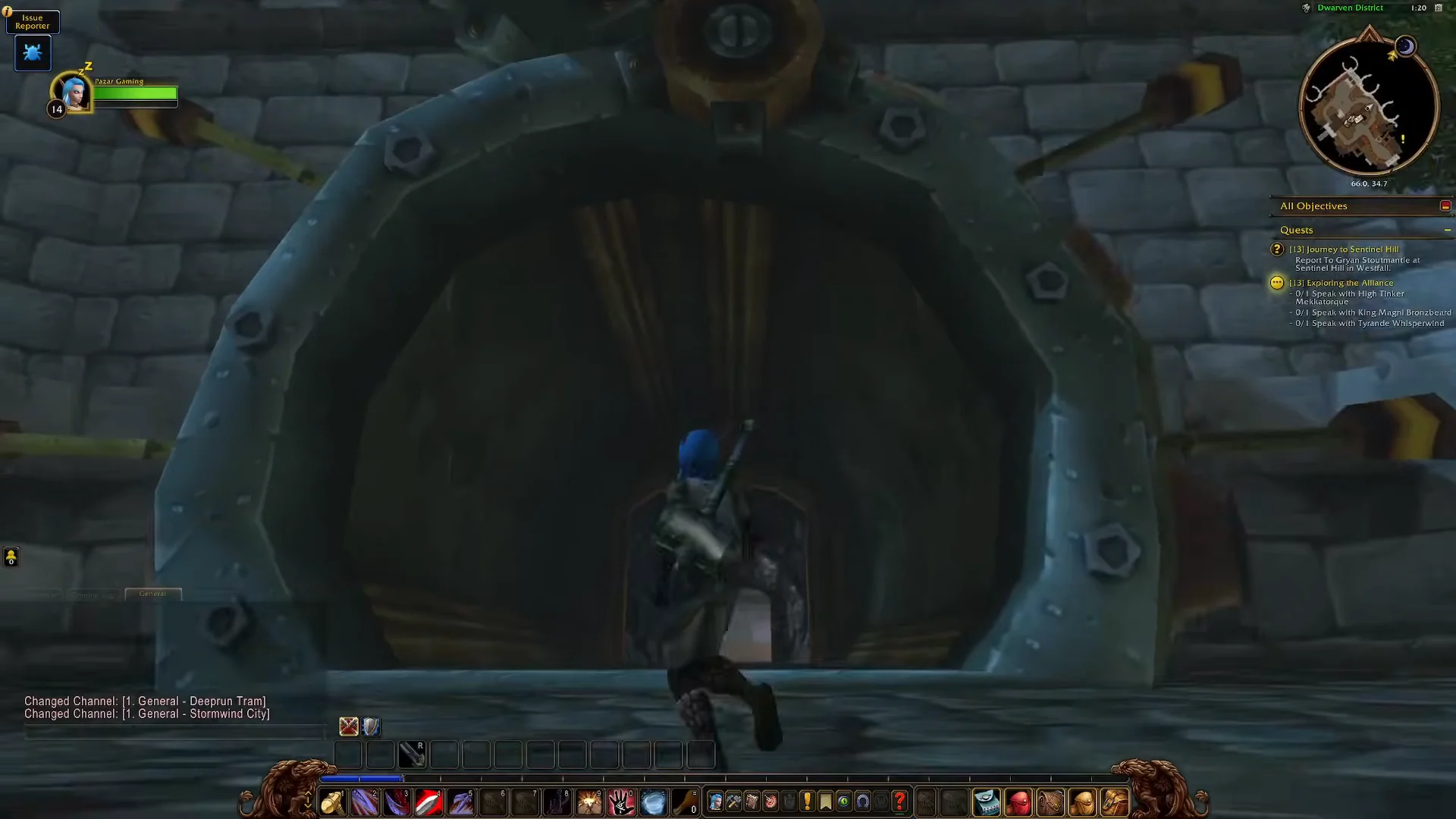 Heading to the Deeprun Tram