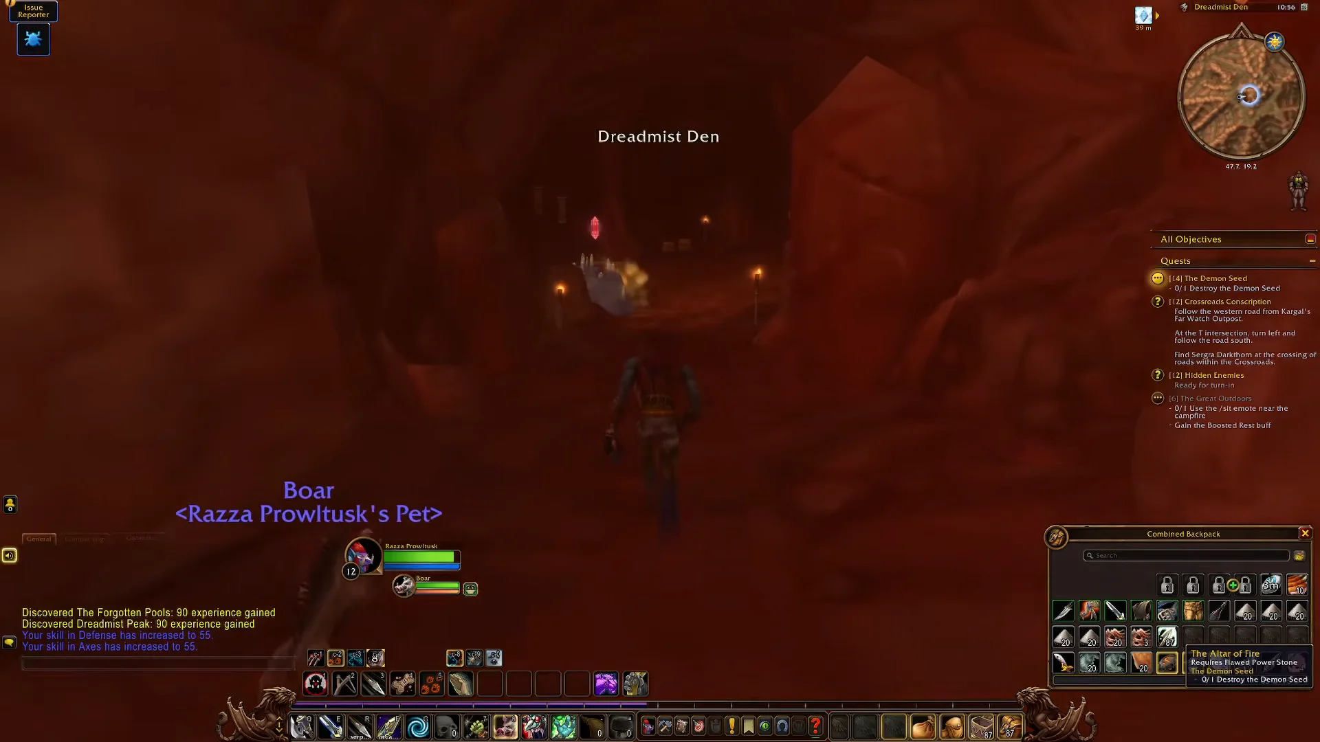 Entering Dreadmist Den