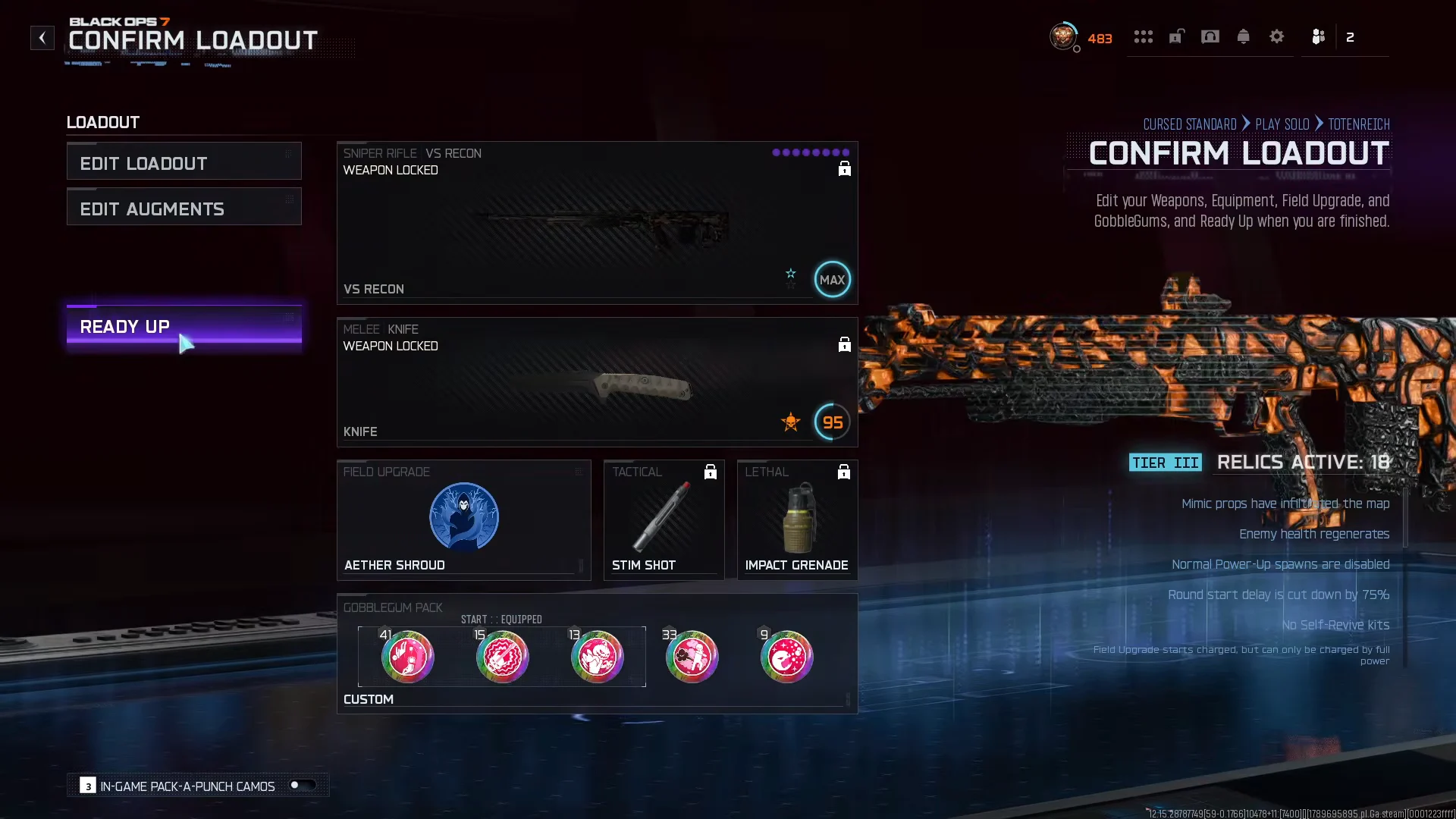 Map and Loadout Setup