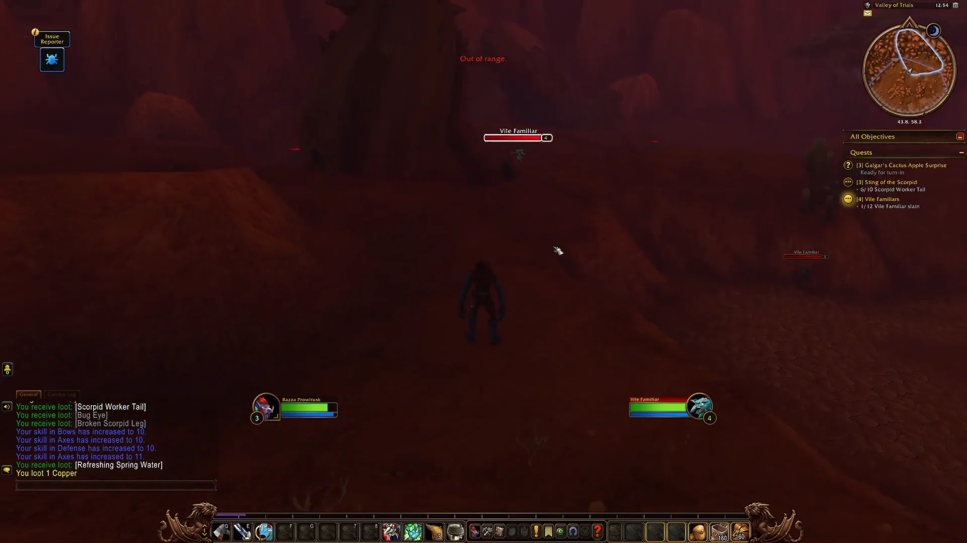 Slaying Vile Familiars