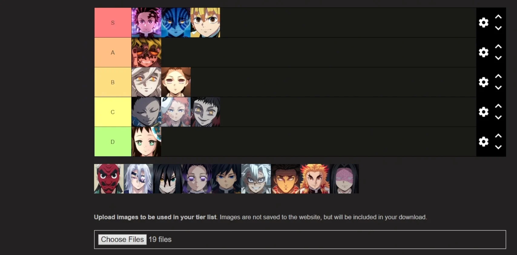 Kamado Clan Ranking