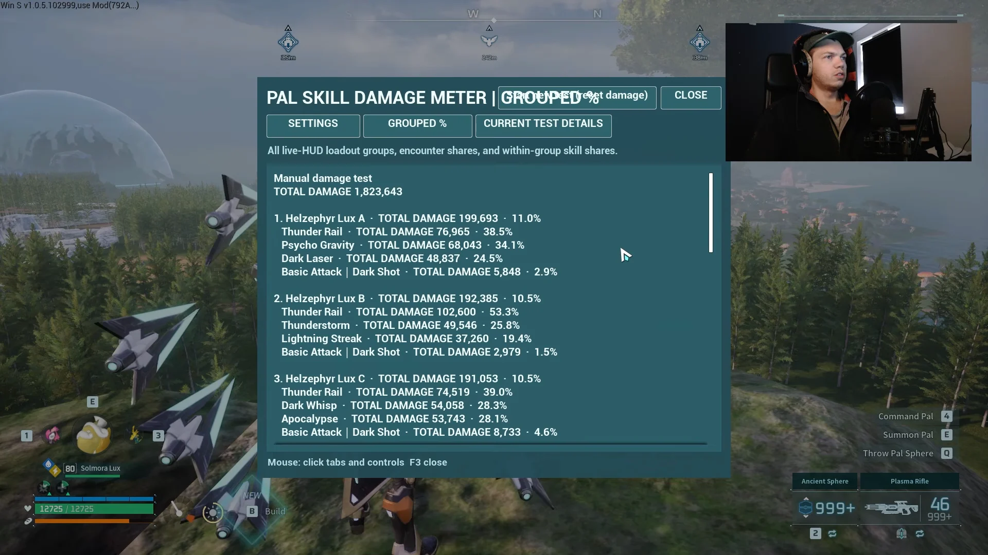Skill Fruit Damage Meter Breakdown