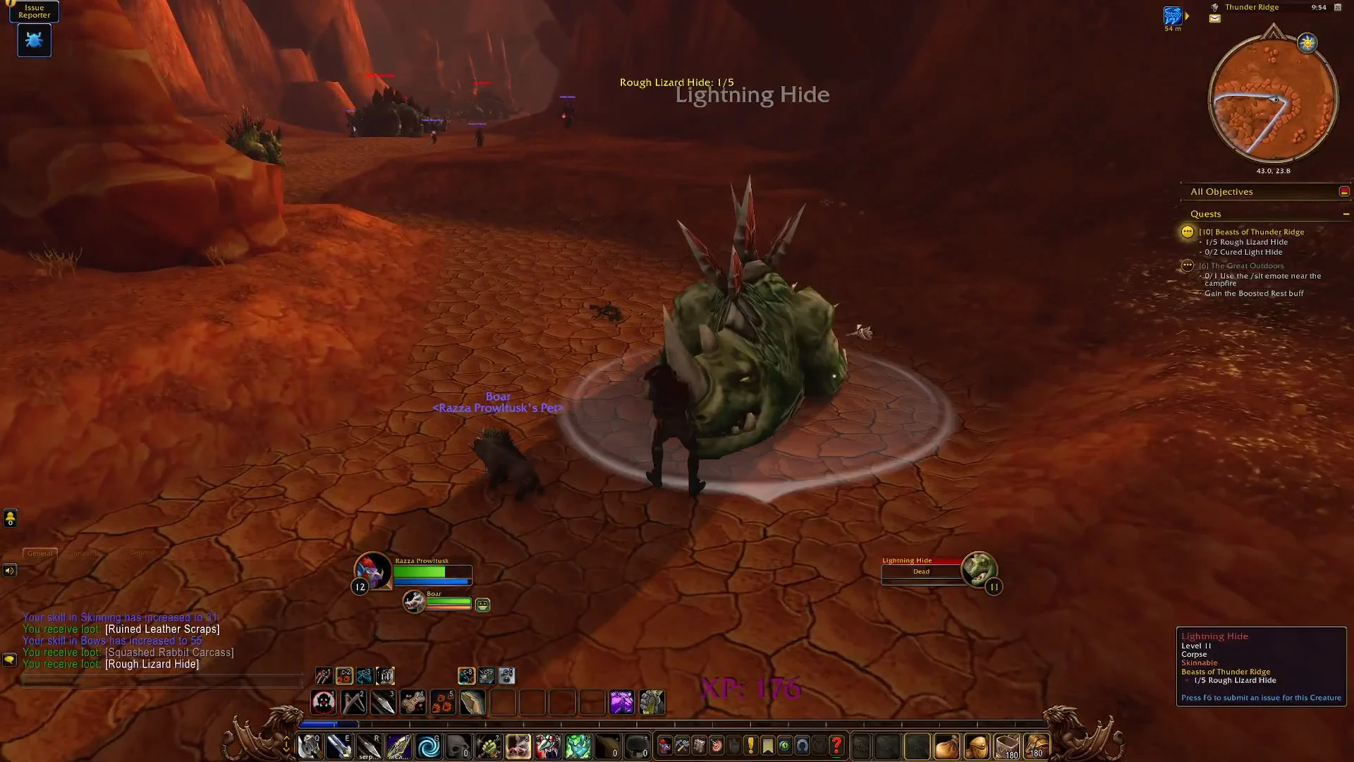 Looting Rough Lizard Hide