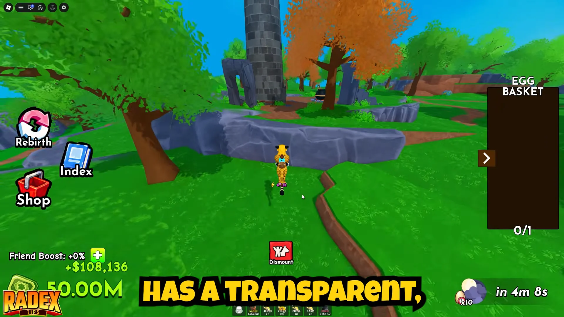Searching the tower area