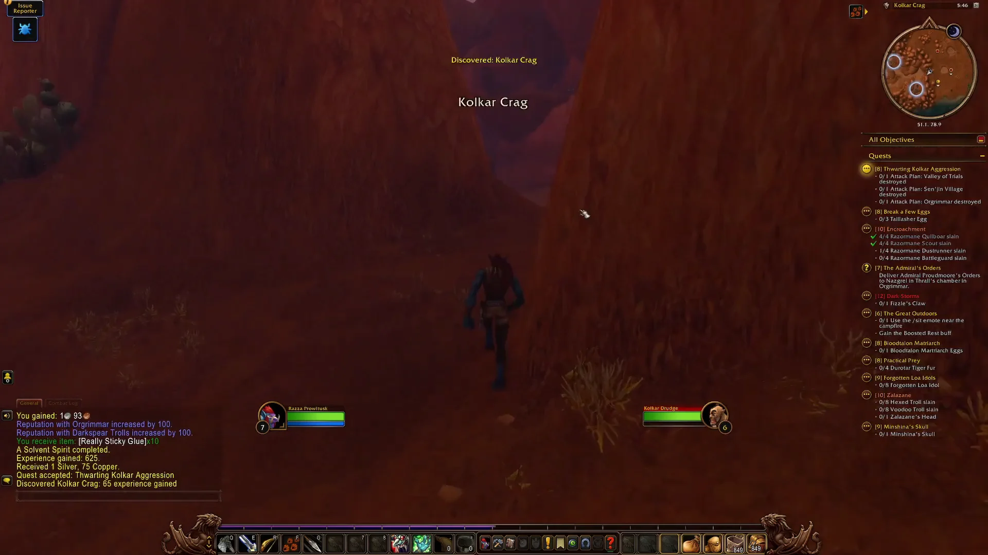 Approaching Kolkar Crag