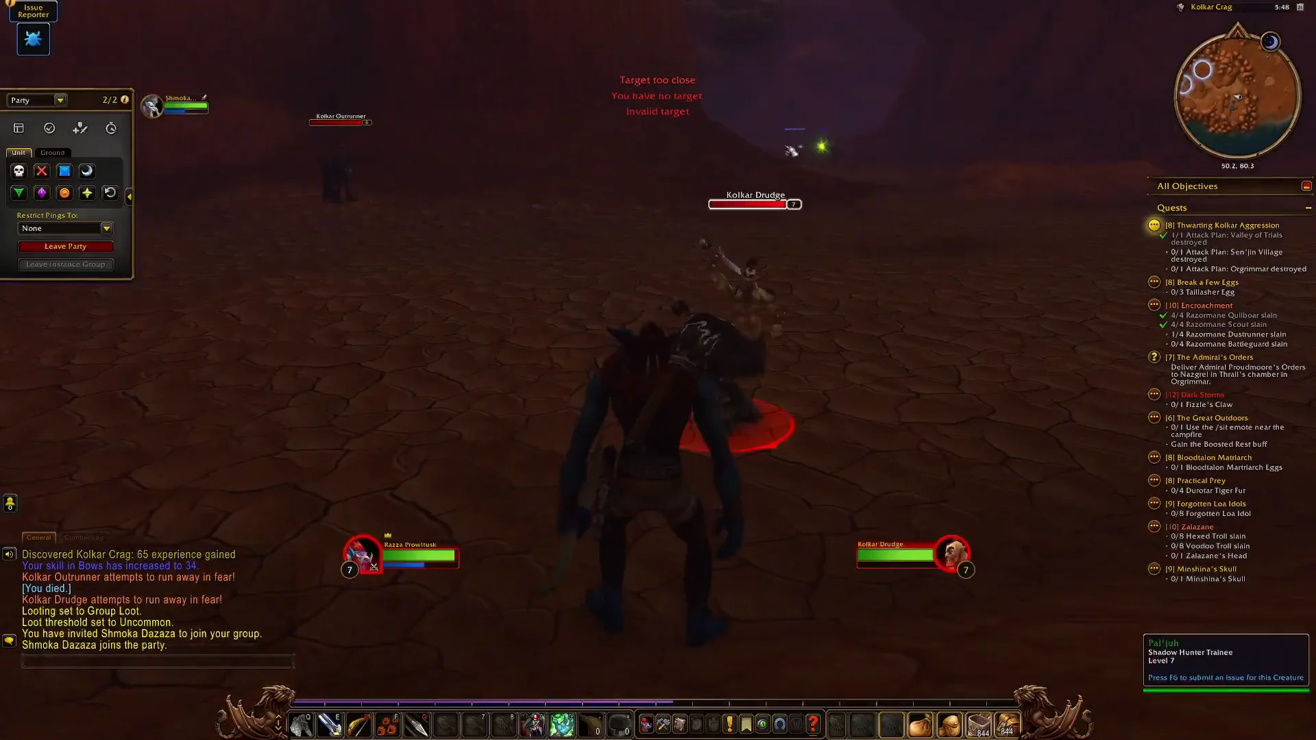 Fighting Kolkar Enemies