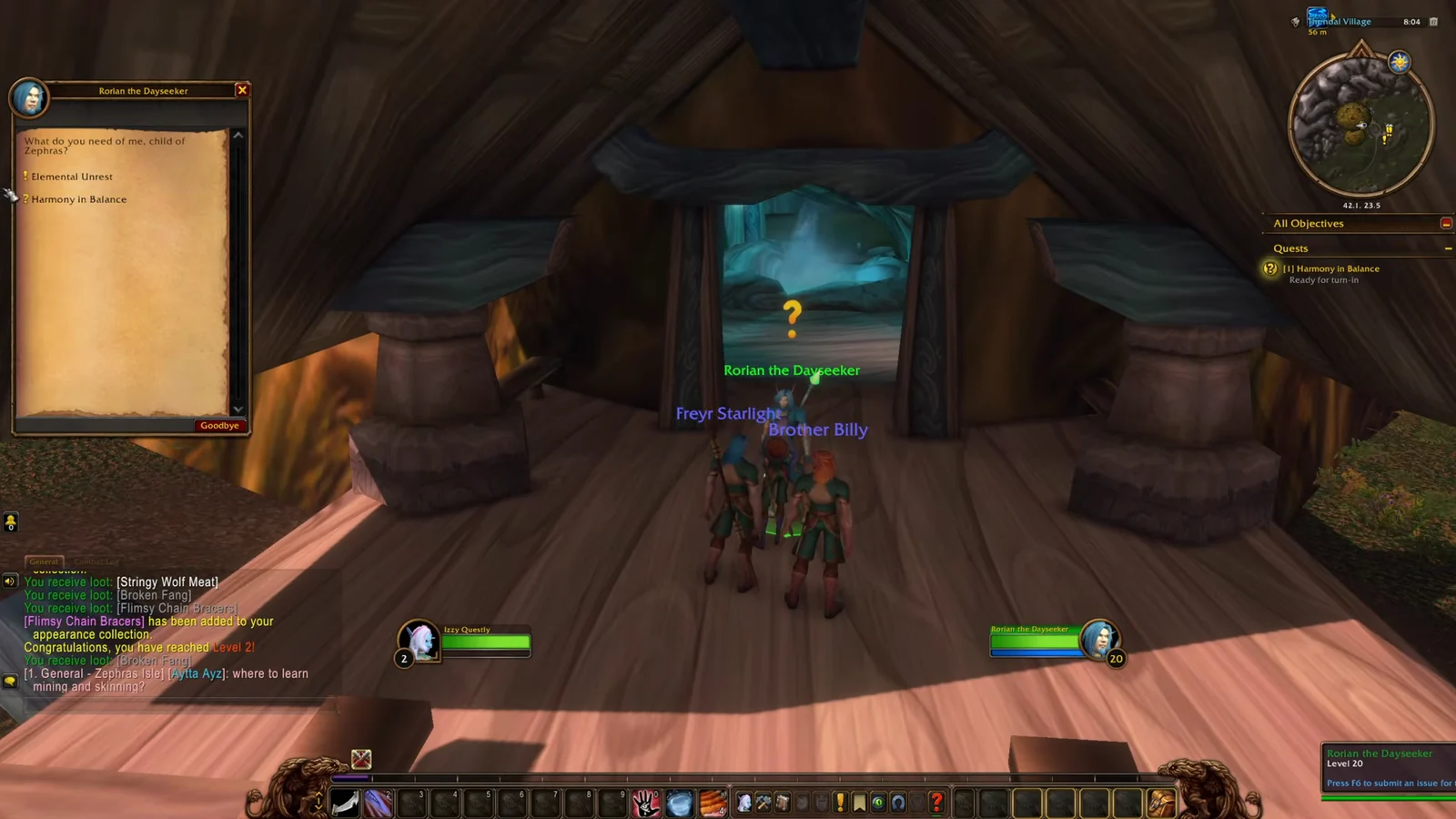 Quest completion