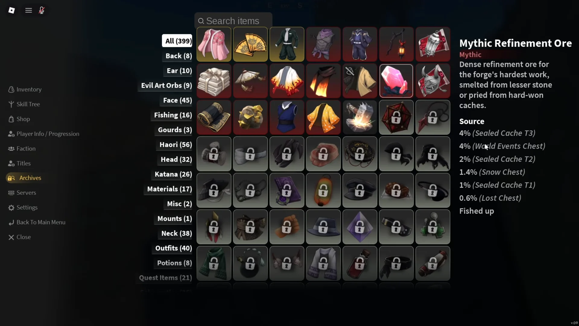 Drop Rates and Item Selling Method