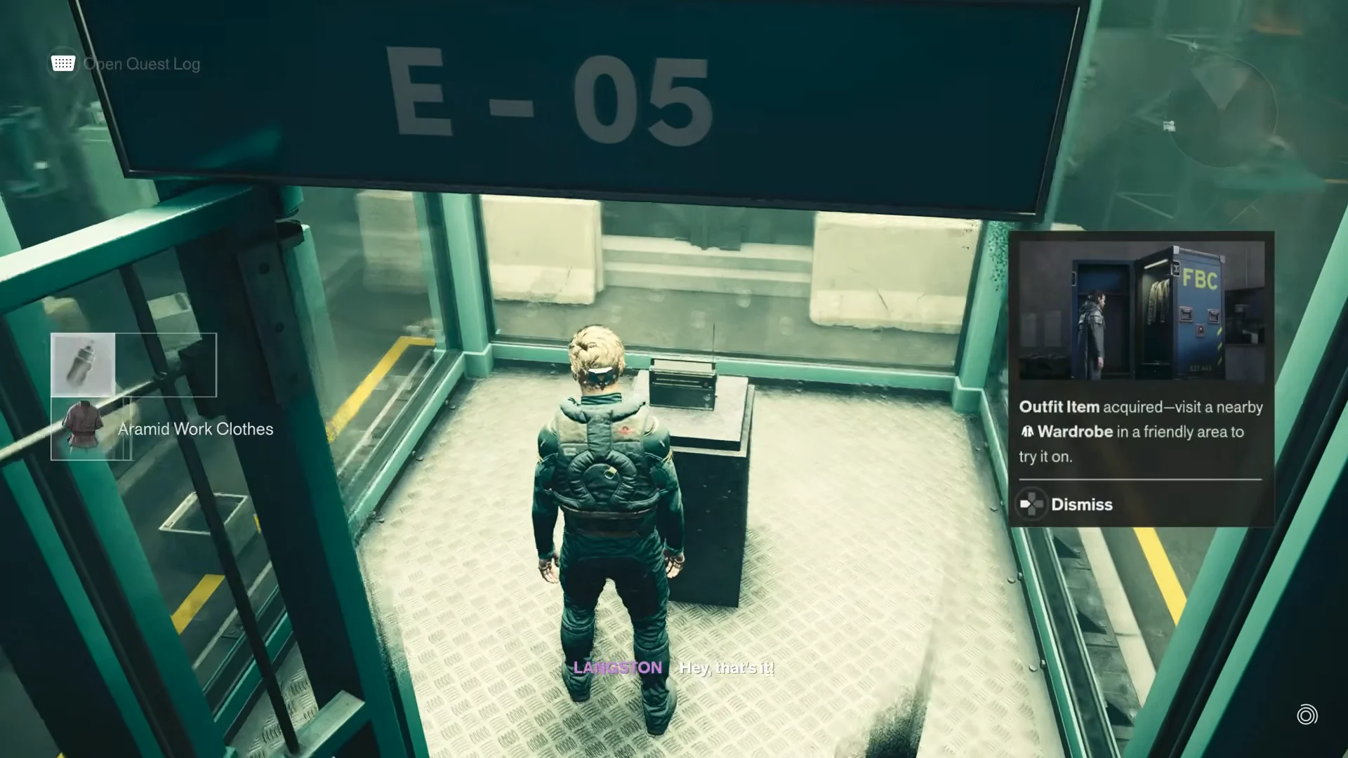 Containing the radio in cell E-05