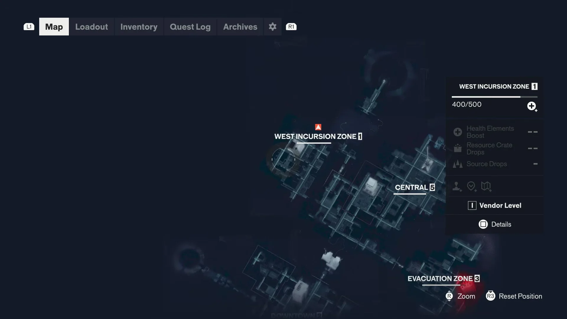 Map and Inventory Check
