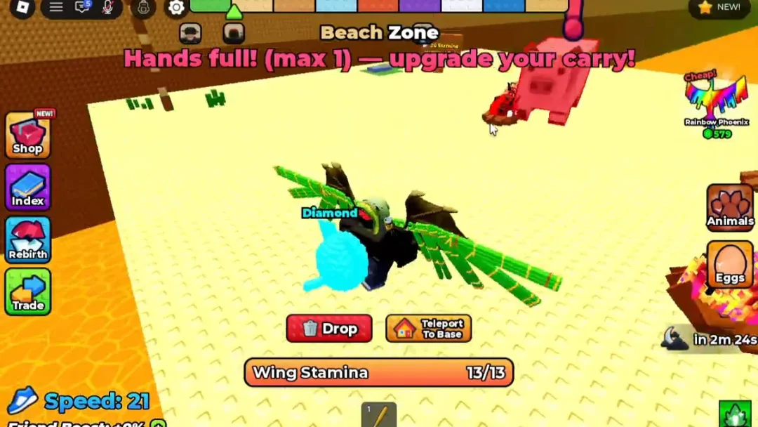 Stealing a Diamond Egg