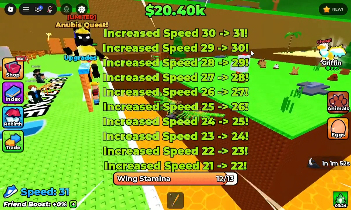Buying Speed Upgrades