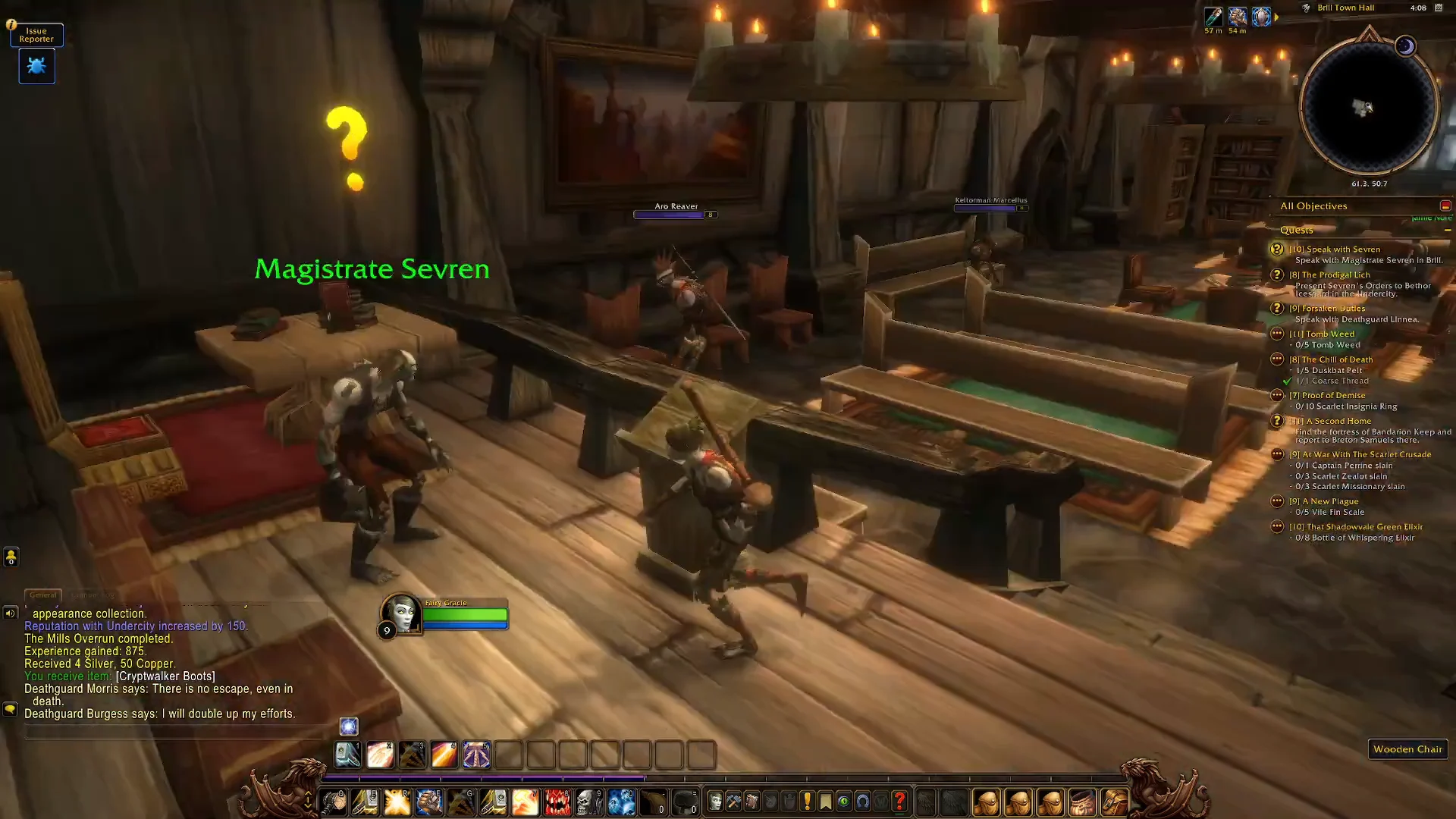 Navigating inside Town Hall