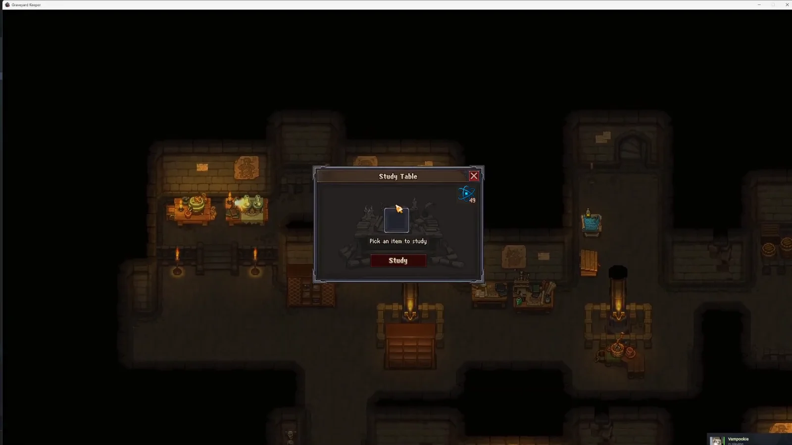 Alchemy blueprint menu