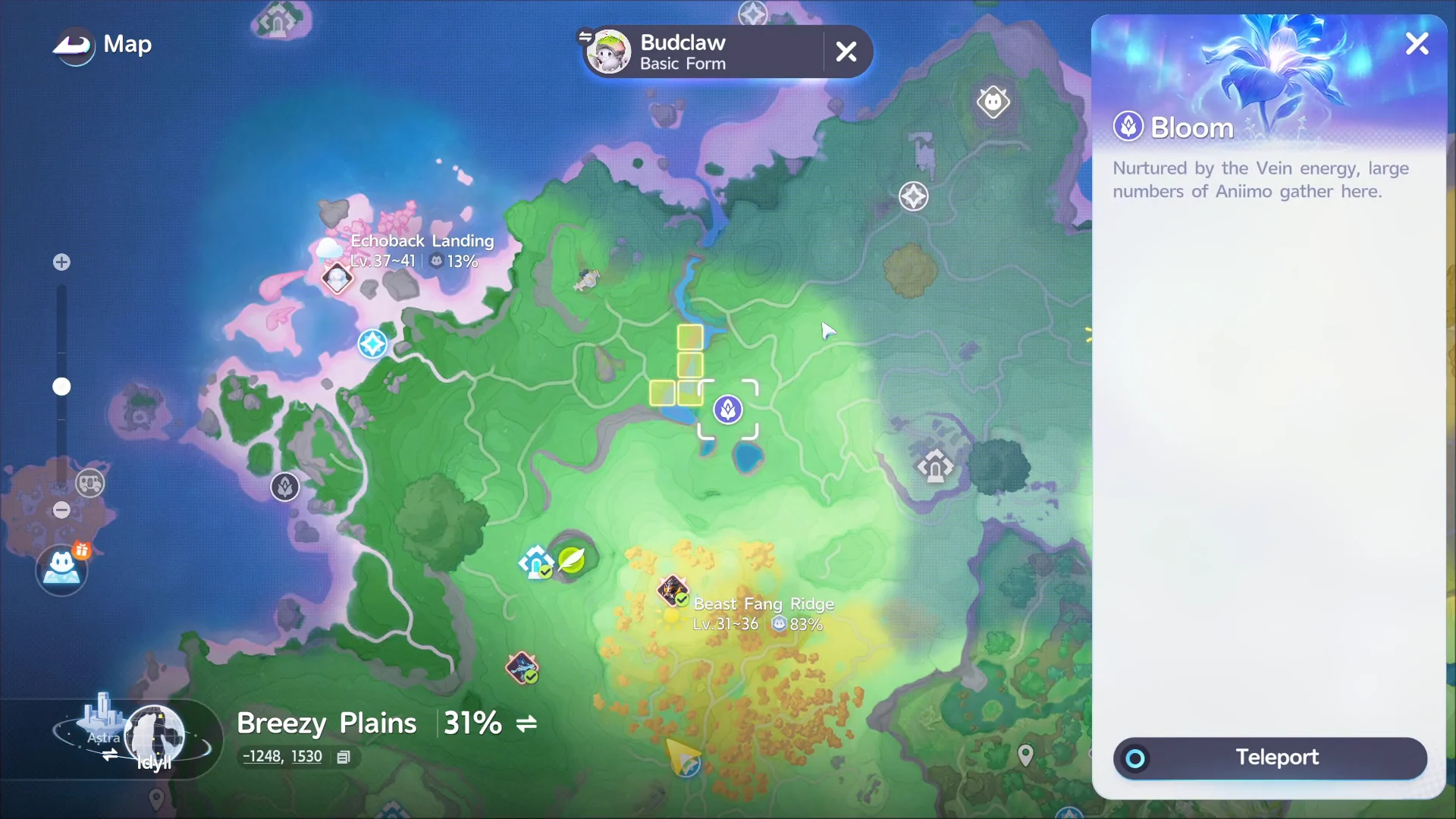 Teleporting to Bloom