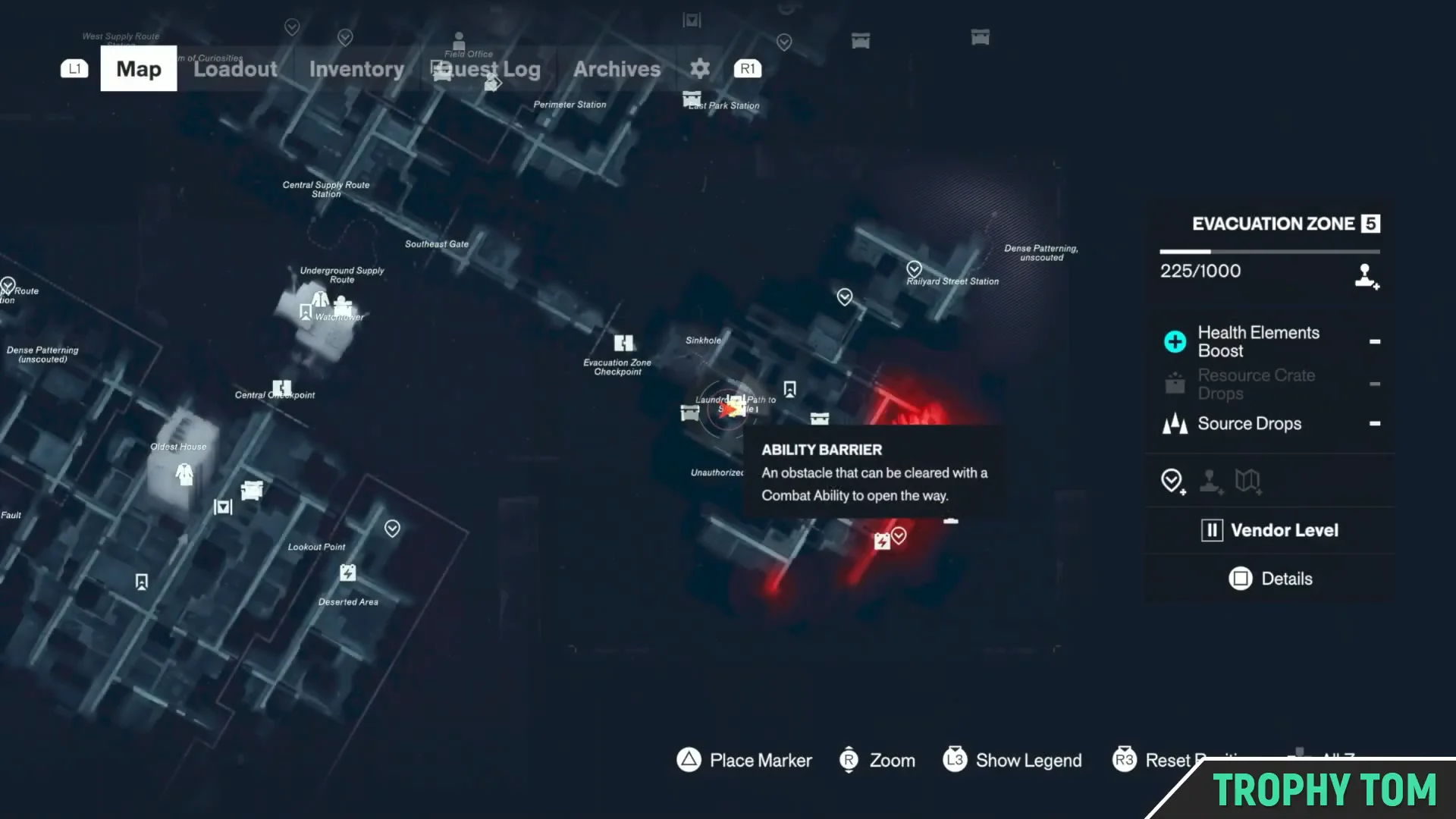 Ability Barrier Map Check
