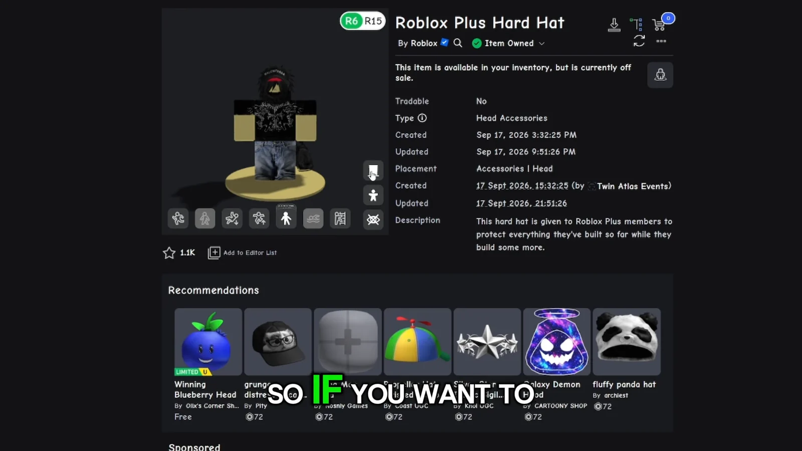 Roblox Plus Hard Hat