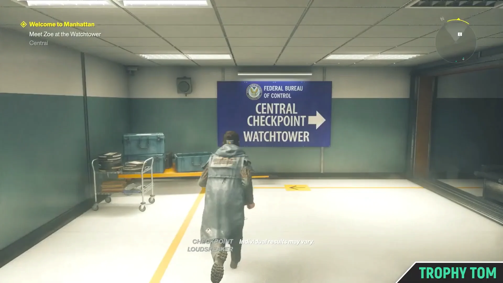 Entering Central Checkpoint